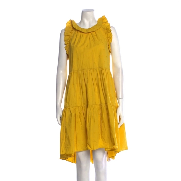 Ulla Johnson Ruffle Sleeve Dress - Picture 1 of 9